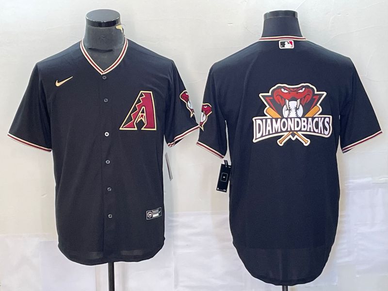 Men Arizona Diamondback Blank Black Game Nike 2023 MLB Jersey style 1->arizona diamondback->MLB Jersey